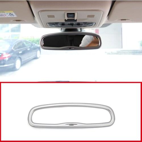 Car rearview mirror decorative frame Car rear seat safety view facing the car interior For Landrover Freelander 2 2009-2015
