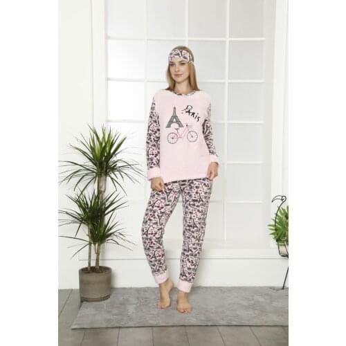 Women Welsoft Fleece Pajamas set Powder 20008