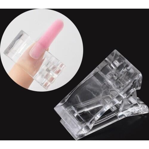 1Pcs Nail Clip Acrylic Nail Plastic Fake Finger Polish Extension Tips Quick Building Mold UV Gel LED Manicure Art Builder Tool