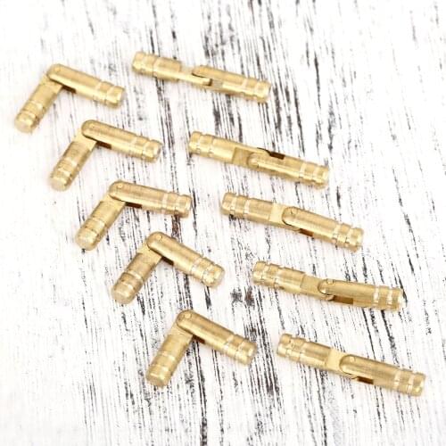 10Pcs Pure Copper Brass Invisible Concealed Barrel Hinge Wine Jewelry Box Hidden Invisible Concealed Barrel Hinge 30*5mm