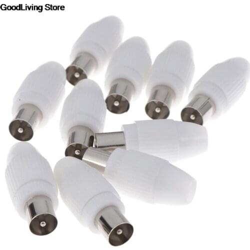 High Quality 10 pcs Free Welding RF Television Male Plug 9.5 TV RF Terminal Antenna Connector