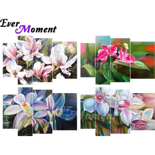 Ever Moment Diamond Painting Oil Painting Diamond Display Multi-picture Handmade Floral Picture Embroidery Mosaic Gift 1M037