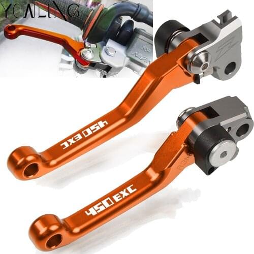 Motorbike CNC Aluminum Custom Made Folding handle Brake Clutch Lever For 450 EXC 450EXC 2014 2015 2016 Dirt Bike Motocross