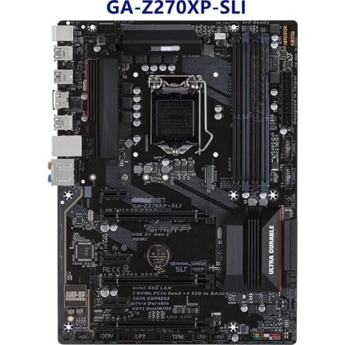 For gigabyte GA-Z270XP-SLI Original Used Desktop Z270 Motherboard LGA 1151 DDR4 M.2 USB3.1 SATA3