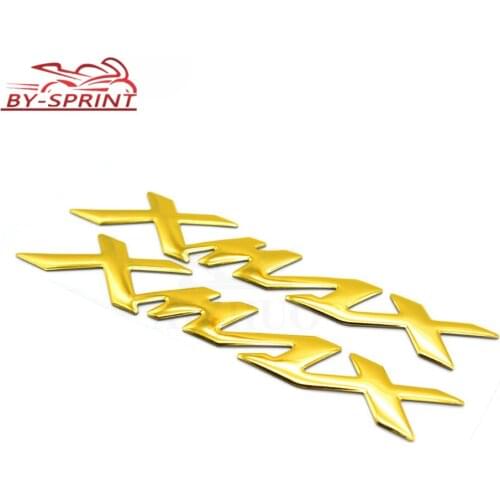 For Yamaha X-MAX XMAX X MAX 125 250 300 Motorcycle 3D Mark Stickers Tank Decals Applique Emblem Badge Tank Pad Protector Decal