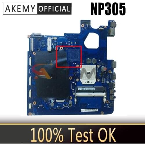 AKEMY Laptop Motherboard For Samsung NP305 NP305E4A NP305E5A Socket FS1 DDR3 BA92-09525A BA92-09525B BA41-01818A Main board