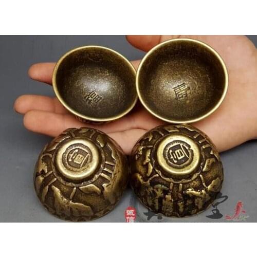 Antique copper ornaments Home Furnishing small bowl decoration craft gift collection