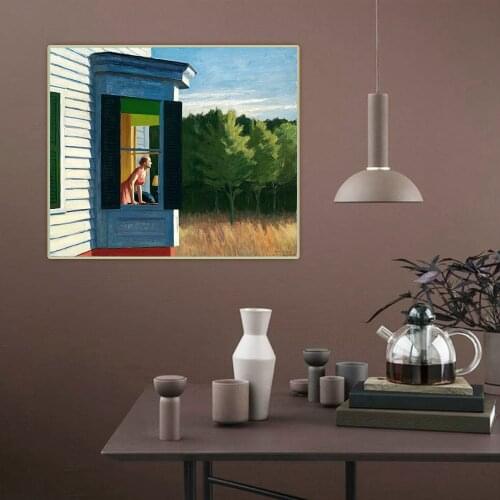 Cape Cod Morning,1950, by Edward Hopper Canvas Oil Painting Art Aesthetic Picture Wall Backdrop Hanging Decor Home Decoration