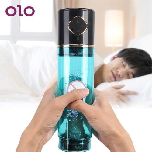 OLO Penis Pump Enlarge Vacuum Pump Penis Enlargement Delayed Ejaculation Extender Sex Toys For Men