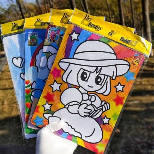 New Colorful Creative DIY Sand Painting Kids Montessori Toys Children Gifts