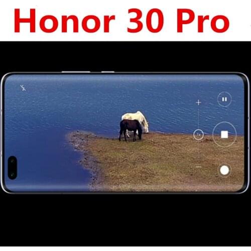 Original Honor 30 Pro 5G Mobile Phone Kirin 990 Android 10.0 6.57" 2340X1080 8GB RAM 256GB ROM 40.0MP 50X Zoom 40W Super Charger