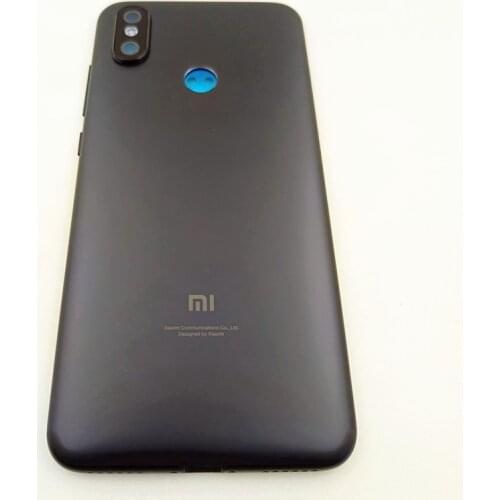 Original New For Xiaomi Mi A2 Mi 6X Battery Back Cover Rear Housing Metal Door Camera Lens + Power Volume Buttons Repair parts