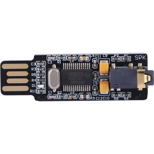 Portable VHM-305 Drive-Free USB Sound Card Chip Computer External Sound Card Module DAC Decoder Board for WIN2000/WINXP/WIN3003