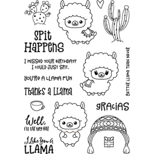 Spit Happens Transparent Clear Silicone Stamp Seal for DIY scrapbooking photo album Decorative clear stamps