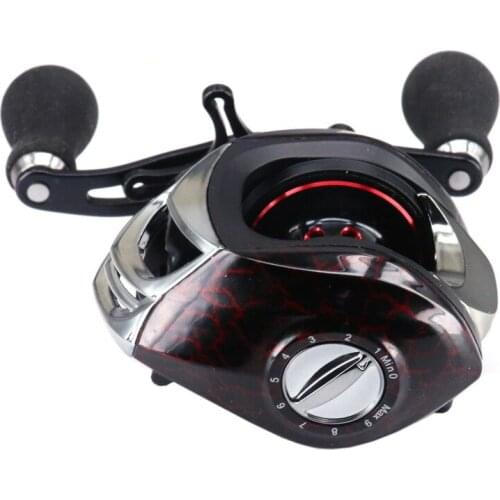 Fishing Tackle 6.3:1 High Speed Fishing Reel Metal Left Right Hand EVA handle Water Drop Wheel Baitcasting Reel Pesca Casting