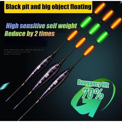 Big Carp Rocky Fishing Luminous Float Fishing Rods Float High Sensitivity Striped-Bass Outdoor Night Fishing Glowing Accessories