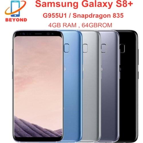Samsung Galaxy S8+ S8 Plus G955U G955U1 4GB RAM 64GB ROM Octa Core 6.2" Snapdragon Fingerprint NFC 4G LTE Original Cell Phone