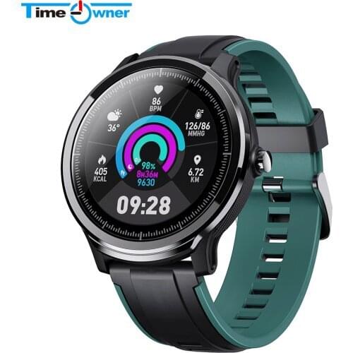 SN80 Smart Watch Full Touch Round Screen Heart Rate Blood Pressure Monitor Sport Fitness Tracker Notification Men Watch Reminder