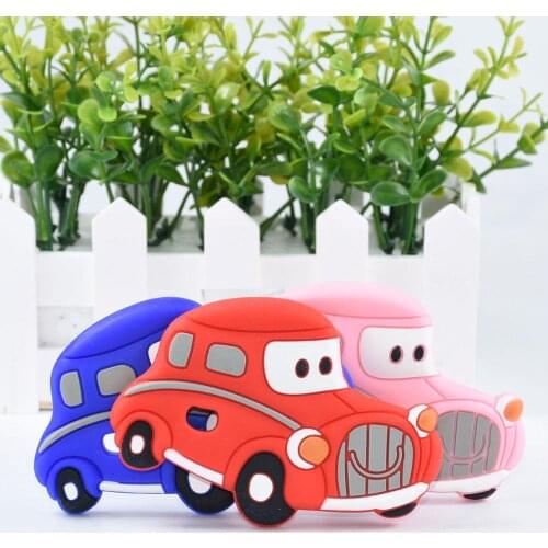 10 PCS Silicone Car Teether DIY Baby Pacifier Dummy Teething For DIY Infant Smoothing Sensory Bite Toy Vintage Car Accessories
