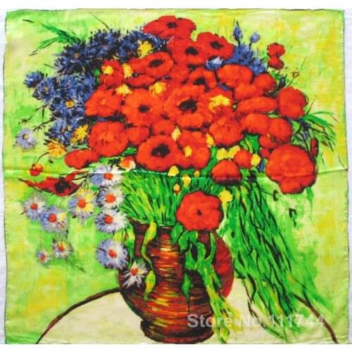 Modern art Vase With Daisies and Poppies II by Vincent Van Gogh paintings for living room Hand painted High quality