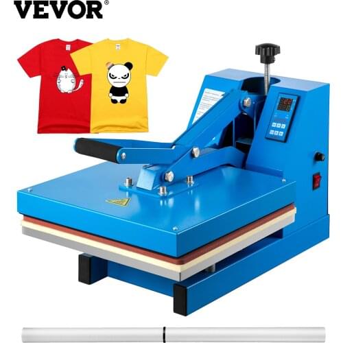 VEVOR 15X15 Inch Heat Press Sublimation Transfer Machine Digital Clamshell Heat Press Machine for T-Shirts Cloth Bags DIY
