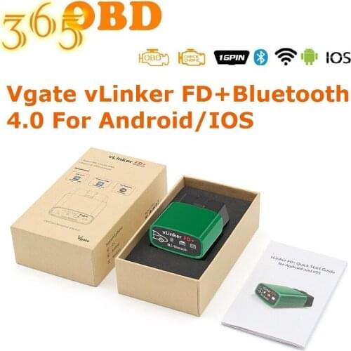 10PCS Vgate Vlinker FD + ELM 327 Bluetooth 3.0/4.0 Forscan WiFi Auto Diagnostic Tool ELM 327 V 1 5 OBD 2 Scanner Automatic Tool