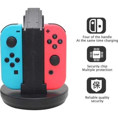 Charger Station for Nintend Switch Joy-con Controller Charging Dock Stand For Nintendo NS Joy con with LED Indicator