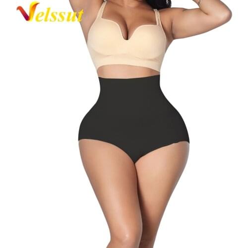 Velssut Women Faja Colombianas Shapewear Panties Lower Belly Tummy Control Shorts Waist Trainer Body Shaper High Waist Panties