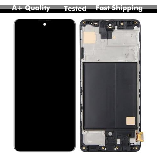 6.5" LCD Display Touch Screen Digitizer Glass Assembly with Frame For Samsung Galaxy A51 A515 A515F A515F/DS A515FD LCD