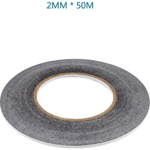 10pcs/lot 2MM * 50M Double Sided Adhesive Tapes For Cellphone Touch Screen