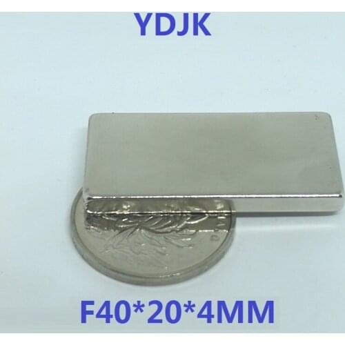 10pcs/lot N35 Neodymium magnet 40 x 20 x 4 Super Strong magnet 40*20*4 NdFeB magnet 40x20x4