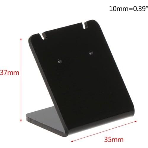 10 Pcs/Set Earrings Shelf Display Stand Holder L Shape Rectangle Acrylic Professional Ear Stud Jewelry Show Bracket Rack Showcas