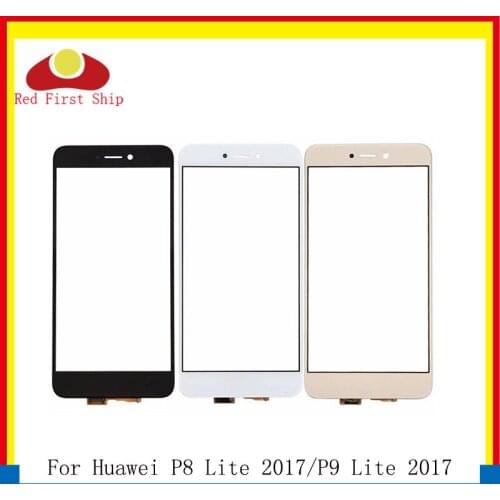 10Pcs/lot Touch Screen For Huawei P8 Lite 2017 Touch Panel Sensor Digitizer Front Glass Outer P9 Lite 2017 Touchscreen NO LCD