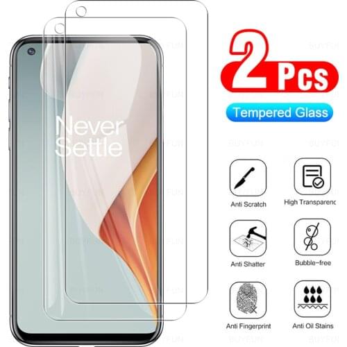 2Pcs Protective Glass For Oneplus 9 Glass Screen Protector For Oneplus 9R Nord Nord N10 5G Nord N100 Phone Protection Cover Film