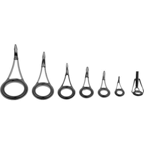 7pcs Fishing Rod Eye Ring / Guides Single Leg for Raft Lure Rod Replacement