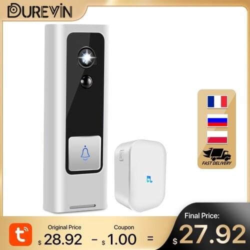 Tuya Wireless WIFI Camera 1080P HD Video Intercom Doorbell Smart Life Home Security Intercom Door Bell Night Vision Baby Monitor