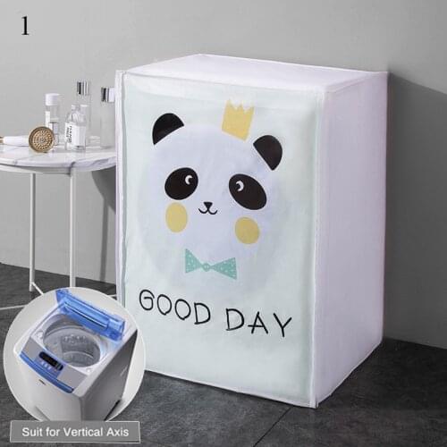 Household Washing Machine Cover Peva Sunscreen Dust Proof Cover Waterproof Case Washing Machine Protective Dust Front Top Open
