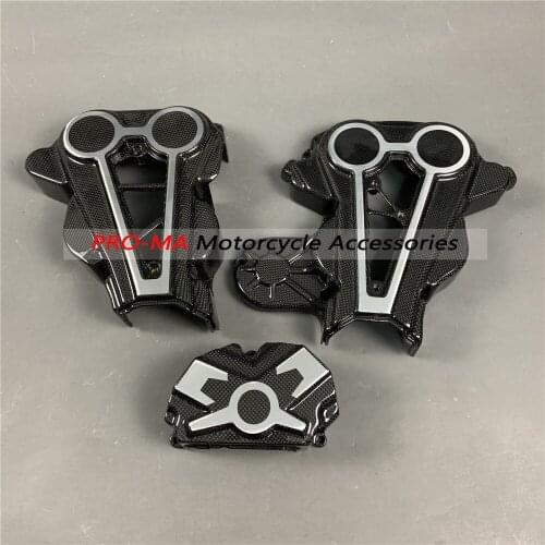 Motorcycle Cam Belt Covers in Carbon Fiber For Ducati XDiavel 2016-2018 Plalin glossy weave