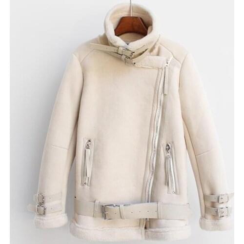 European and American Style Women Winter Fur Coat Woman Brand Clothing Thick Warm Women Woolen Velvet Coat Fur Leather A182