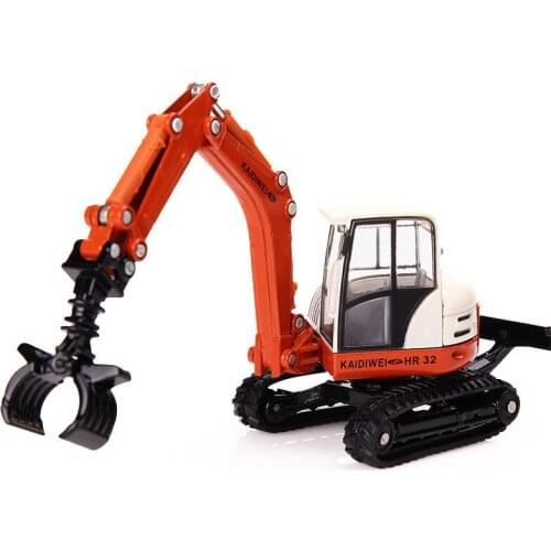 Hot sale 1:50 crawler-type wood grab alloy model,simulation die-casting engineering model,childrens fun toy gift,free shipping