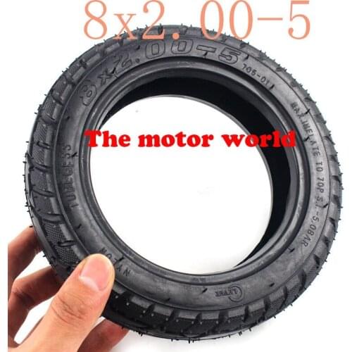 Hot Sale High Performance Vacuum Tubeless Tire 8X2.00-5 Fits for Electric Vehicle Electric Scooters E-Bike 8 X 2.00-5