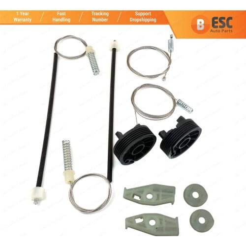 EWR912+EWR913 Window Regulator Repair Kit Rear Left Right 9636597380 9636597280 for Peugeot 206 CC Convertible Cabriolet