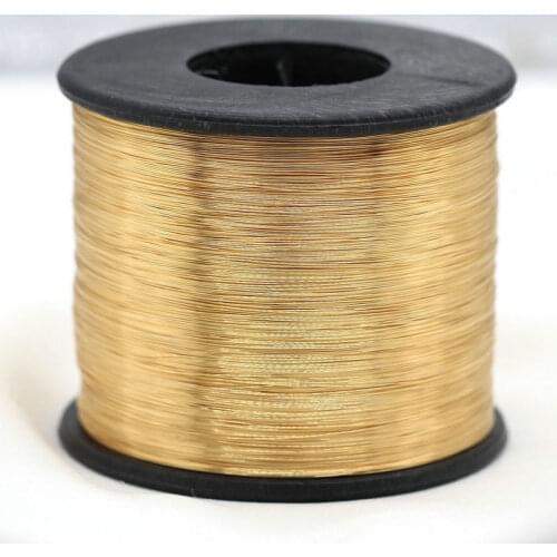 5 Meters Real Gold Plated Copper Wire DIY jewelry accessories 0.3MM 0.4MM 0.5MM 0.6MM Metal Wire For Jewellery Making