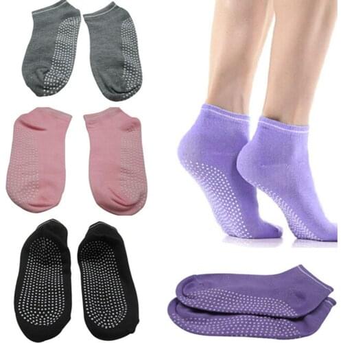 Fashion Ladies Girls Women Sport Pilates Yoga Non Slip Grip Socks 4 Colors
