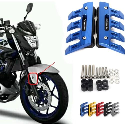 Motorcycle Front Fender Side Protection Guard Mudguard Sliders For YAMAHA MT25 MT 25 MT-25 Accessories universal