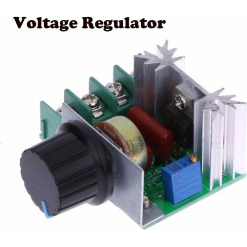 AC 220V 2000W High Power SCR Motor Speed Controller Voltage Regulator Dimming Dimmers Governor Module W/ Potentiometer