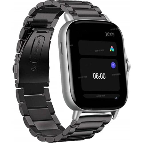 20mm Metal Band Strap For Xiaomi Huami Amazfit GTS 2 Bip S Lite GTR 42mm Smart Watch Replacement Band Business Bracelet Belt