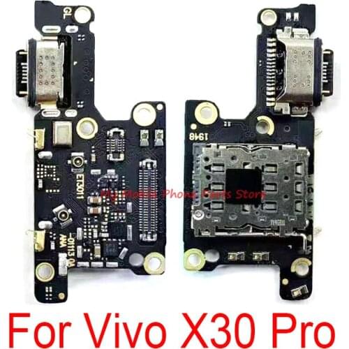 Sim Card Slot Flex Cable For Vivo X30 Pro X30pro Reader Connector Slot Tray Holder Rearder Board Flex Cable Repair Parts
