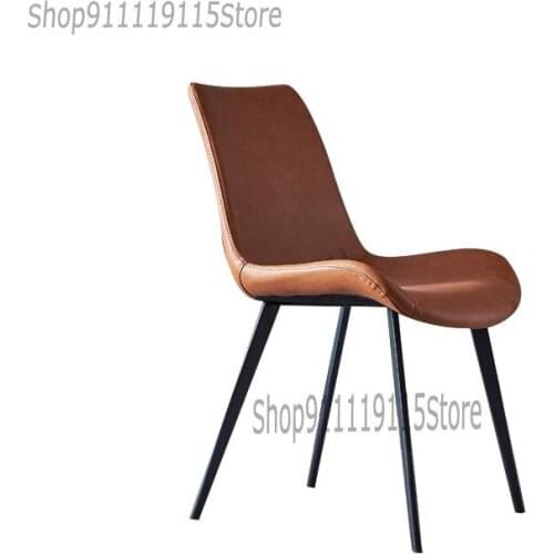 Nordic Dining Chair Family Modern Simple Small Family Back Chair Light Luxury Italian Milk Tea Shop Coffee Shop Restaurant Chair