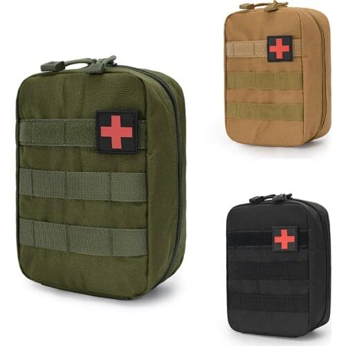 Molle Tactical First Aid Kits Medical Bag Outdoor Camping Climbing Bag Multifunctional Waist Belt Pocket Army Military EDC Pouch